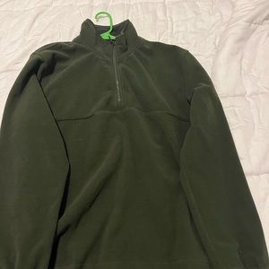 Quarter zip fleece sweater